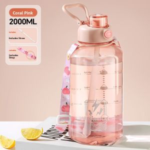FURENJILI | Large Capacity Plastic Water Bottle for Children and Students