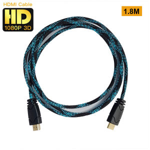 Huife 1.8M HDMI to HDMI Cable 2.0 Braided Video Cable HD 3D Male to Male Adapter for HDTV Xbox Monitor Projector