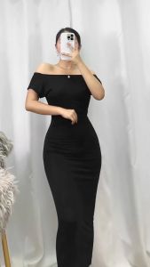 Veronikka Hudson Double Lining Squareneck Maxi Dress Freesize | XS to Medium