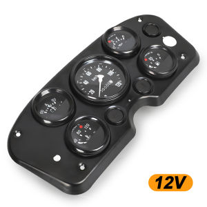 5 In 1 Kit Oil Pressure Gauge Volts Gauge Speedometer Instrument Panel Complete Universal Meter Instrument Panel Complete