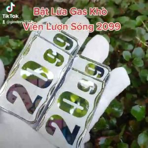 Bật Lửa Gas Khò Viền Lượn Sóng 2099 Tia Lửa Đỏ Chống Gió - Hộp Quẹt Độc Lạ Hot Trend