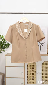Áo thiết kế cao cấp sang trọng chất liệu Cotton Lạnh Hàn Quốc sang trọng quý phái thoáng mát AN5L0153 Thời trang Thiều Hoa
