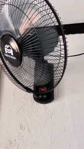 16in Wall Fan 5 Blades Oscillating Wall Mount Electric Fan Remote / Mechanical Control Low Noise For Bahay Office