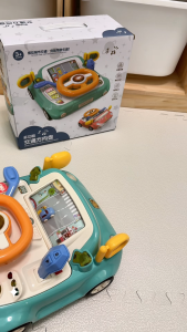 Baby Musical Car Adventure Pretend Play Toy With Steering Wheel Sound Light Steering Wheel Toy