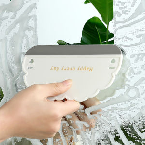 Mini Plastic Glass Mirror Scraper Holder Window Shower Cleaning Wiper Tool Bathroom Blade