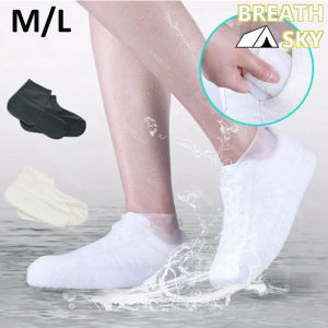 1 Pair Rubber Rain Boot Overshoes For Outdoor Use Silicone Waterproof Shoe Covers Rainy Day Shoe Cover Reusable Non-Slip Rain