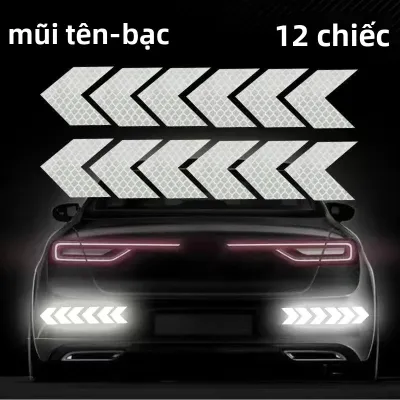 10/12 Cái Miếng Dán Phản Quang Hình Ngôi Sao Cho Ô Tô Dải Băng An Toàn Chống Thấm Nước Cho Ô Tô & Xe Máy