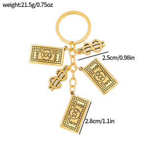 Bandai | 100 Dollar USD Model Keychain Money Tree Purse For Handmade Souvenir US Currency Gift Keyrings