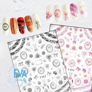 Miếng Dán Móng Tay 3D Nail Sticker Hoa flower Collection Hoạ Tiết Hoa Ren Lace Nghệ Thuật F392 / F393