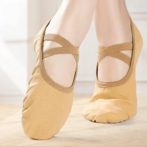 ceyekids | Soft Bottom Ballet Shoes Camel