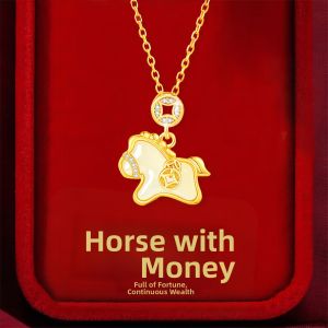 Gift Necklace Zodiac Horse Pendant