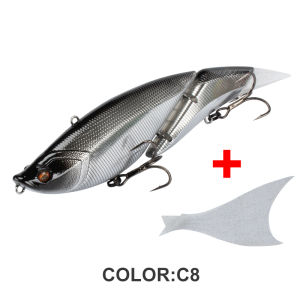 TEASER DAVINCI Sections Jointed Swimbait Fishing Lure 19cm 55g Floating Vibration Segment Big Bait Wobblers Soft Tail Baits