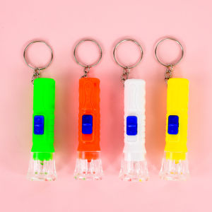 10/30Pcs Keychain Light LED Flashlights Mini Children Flashlight Kids Toy For Birthday Party Favors Random Color Keychain Torch