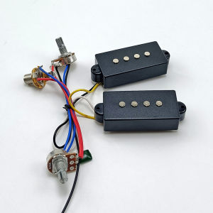 1set Bass Guitar Tone Control Wiring Harness Set for 4 Strings Electric Bass Pickup Active Preamp Circuit Installation