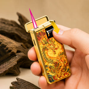 Hột quẹt con lăn ga lộ thiên hình Rồng cao cấp - xài gas