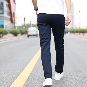 Mens Comfortable Skinny Pants Plain Pantalon Casual Pants for Men Korean Casual Trousers Size:28-36