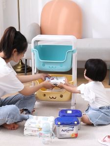 3/4/5 Tier Trolley Book Shelf Rack Living Room Kitchen Trolley Storage Rack Shelf with Wheel 5 Tier Trolley 收納架