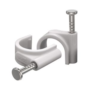 Wall-Mounted Wire Clip Plastic Cable Tie Steel Nail Network Cable Organizer Fixed on Wall Hardware Tool Fastener Nail