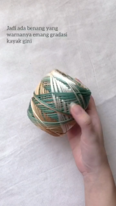 BENANG RAJUT POLYESTER KILAP GRADASI/SEMBUR QUALITY