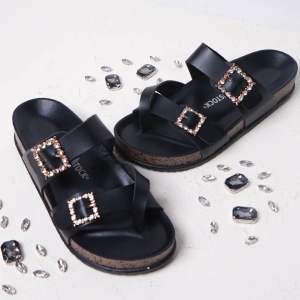 BELLEZA Dunkenstock KIARRA Sandal Wanita Jepit Tinggi 2cm Tidak Licin Sendal Japit Beleza Wedges Slop Birken Dunkenstok Rumah Bellezza Kekinian Premium Terbaru Shoes Mall Official Store