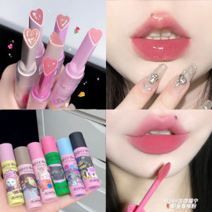 Flortte Solid Lip Gloss Creamy Butter Lipstick Moisturizing Long-lasting Color Boosting Mirror Finish Lip Paint Lip Cream