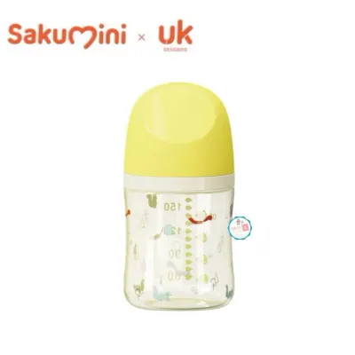 SAKUMINI Baby Natural Milk Feeding Bottle PPSU 90ml 160ml 240ml | Botol Susu Bayi Newborn
