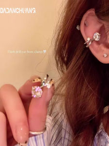 Luxurious Bubble Light Zinc Alloy Ear Cuff for Women Elegant Fashion Jewelry No Piercing Required Unique Beautiful Ear Accessory