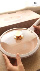 OMNERGEE Luna Pan Frypan 24 cm - Lunapan Premium Fry Pan Wajan Panci Penggorengan Granite Marble Anti Lengket Non-Stick