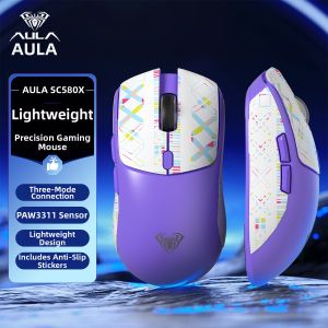 AULA | Wireless Bluetooth Tri-Mode Lightweight Gaming Office Mouse