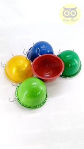 Kicau Mart Cepuk Batok Kawat Plastik Tempat Pakan Makan Minum Ayam Bebek Unggas Burung Hamster Kucing Anjing Mangkok Getah Karet Tpmbtk