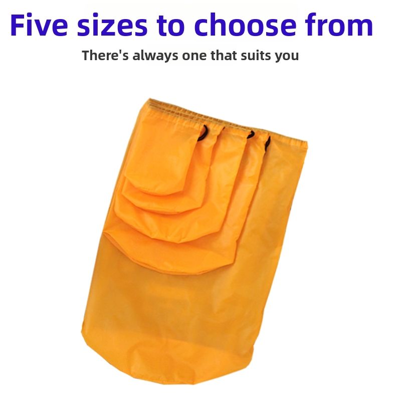 Large Capacity Drawstring Storage Bag, Round Bottom Dustproof Moisture Proof Pouch For Clothes Toys Blankets
_voghion.com