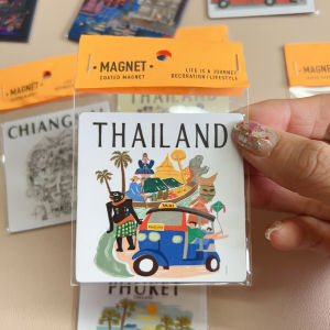 Creative Soft Magnetic Bangkok Refrigerator Magnets Night Tour Simulated Food Pattern Travel Souvenir Magnet Playworks