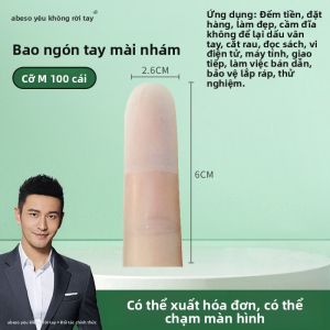 AIBUSISO | Ống Ngón Tay Bằng Latex Dày Bảo Vệ