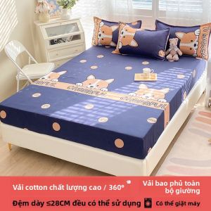 KAMONI | Ga Giường Chống Bụi Chống Trượt 100% Cotton