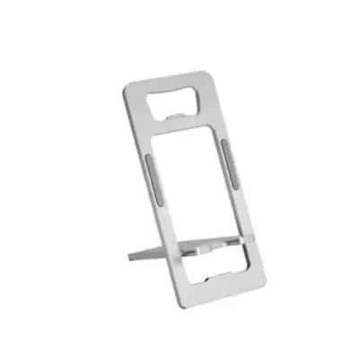 Ultra thin mini foldable phone stand aluminium holder | universal adjustable angle compact portable pocket size | office school carry anywhere