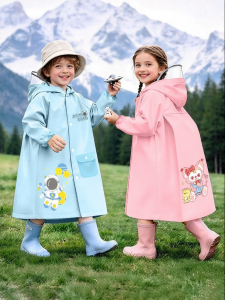 RAINCATO | Kindergarten Raincoat for 2 Year Old Boys and Girls School Use