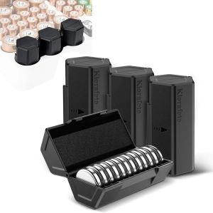 2/4 Gói Pin Tổ Chức Hình Đồng Xu Cho CR2032 CR2025 CR2016 Nút Pin Tròn-Bộ Lưu Trữ Cho 24/48 Đếm