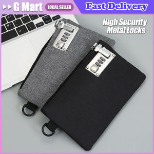 Lockable Money Bag Coin Purse for Cash Passports Credit Cards Storage Cash Bag Proof Storage Bag Smoking Odor Stash Case