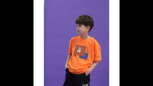 MiniBee - Kaos Anak | Kaos Oversize Anak Laki-Laki Warna Oranye Motif Streetwear Korea | Orange