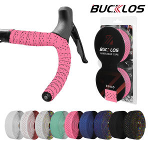 BUCKLOS Silicone Bike Strap Anti-slip Durable Bartape Breathable Comfortable Handle Bar Tape for Fixie Road Bike Mtb