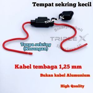 tempat sekring tancap holder fuse waterproof anti air rumah skring tusuk mini kecil besar standar standard