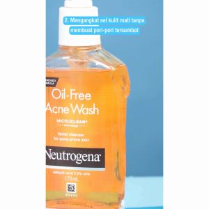 [Paket isi 2] Neutrogena Oil-Free Acne Wash 175ml