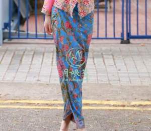 Peranakan Nyonya Kebaya Light Pink-No Buttons(衣服裙子分别下单)