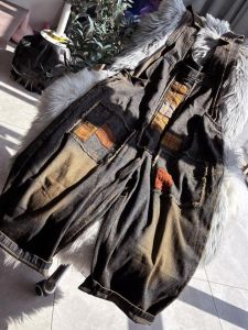 Retro Ethnic Style Womens Jumpsuit Wide Leg Pants Suspenders Denim Harlan Loose Slimming Individual Dad Jeans Spring Summer