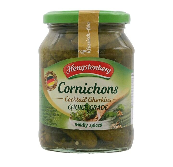 แฮ็งสเตนเบิร์ก แตงกวาดอง Hengstenberg Cornichons Cocktail Gherkins