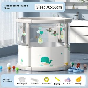 Foldable Bath Tub for Babies And Children Home Use Swimming Pool Baby Bath Bucket Child Swimming Bucket Household Bathroom Tools