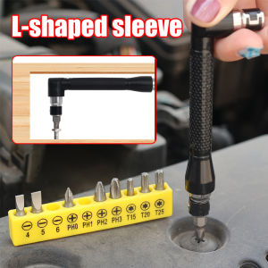 L-Shaped Double Head Screwdriver Utility Mini Socket Wrench 1/4" Screwdriver Bits Key Tool And Screwdriver Bit Drill Set