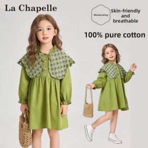 puella kids | Đầm Công Chúa Mới Bằng Cotton Cho Bé Gái Màu Xanh