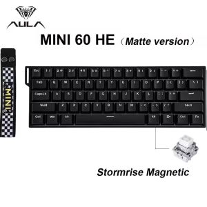 AULA | AULA Mini60 HE/Pro/Max 60% Magnetic Switch Keyboard RGB Tri Mode Wireless Mechanical Keyboard 8000Hz 0.01mmRT for Pc Gamer Gifts