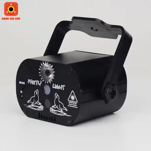 Đèn laser nháy theo nhạc bay phòng sân khấu quán bar karaoke vũ trường - Đèn led cảm ứng âm thanh - Hàng nhập khẩu cao cấp